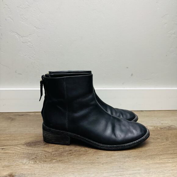 Sperry Top Sider Black Leather Booties Women’s Size 9.5 - Picture 5 of 11